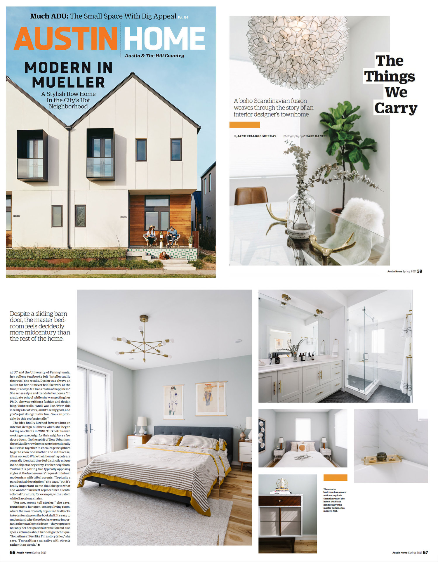 Breathe Design Studio featured on the Cover of Austin Home Magazine, Spring 2017