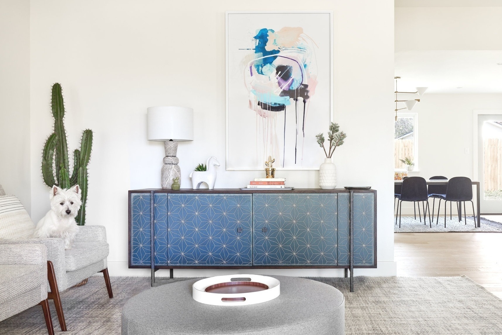Warm modern ranch house designed by Austin's Breathe Design Studio
