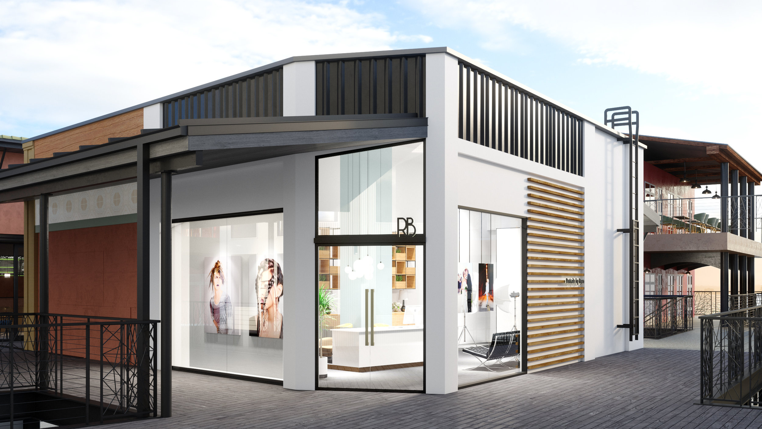 Portraits By Ryan – Commercial interior design project exteriors designed by Breathe Design Studio