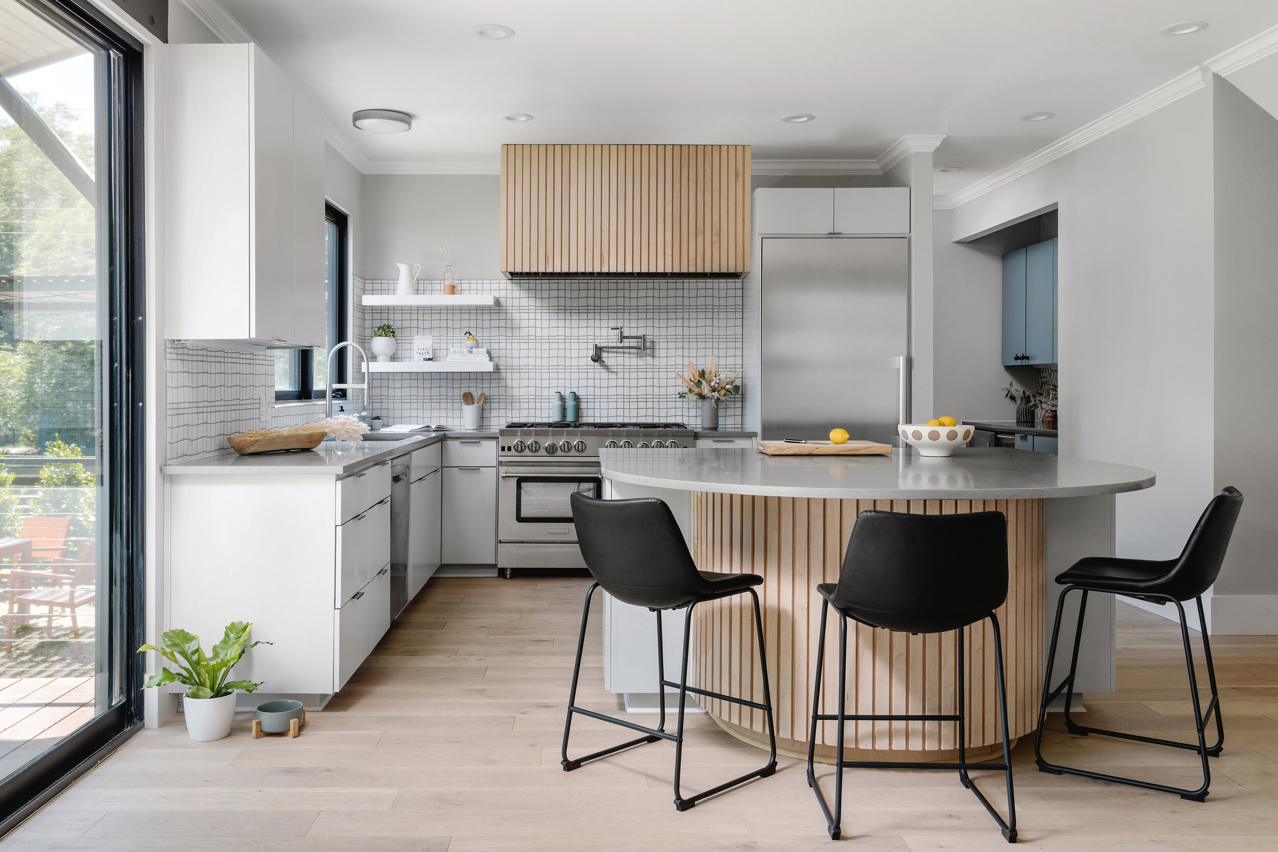 Midcentury modern bungalow remodel by Austin's Breathe Design Studio